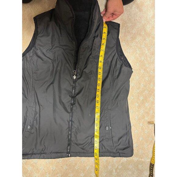 The North Face Vest Men's S/M Black Reversible Sherpa Fleece - Picture 3 of 4